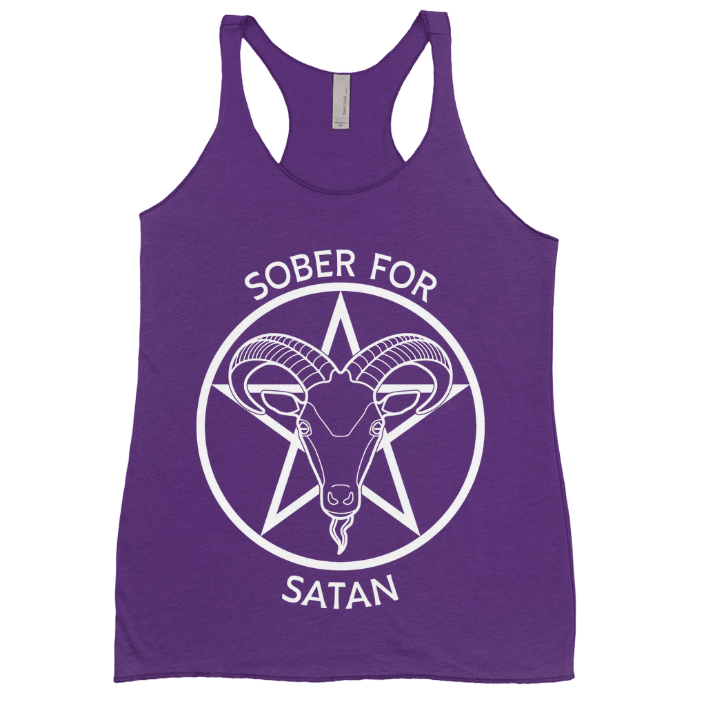 Sober for Satan Racerback Tank Top | Choose Your Colourway | Next Level