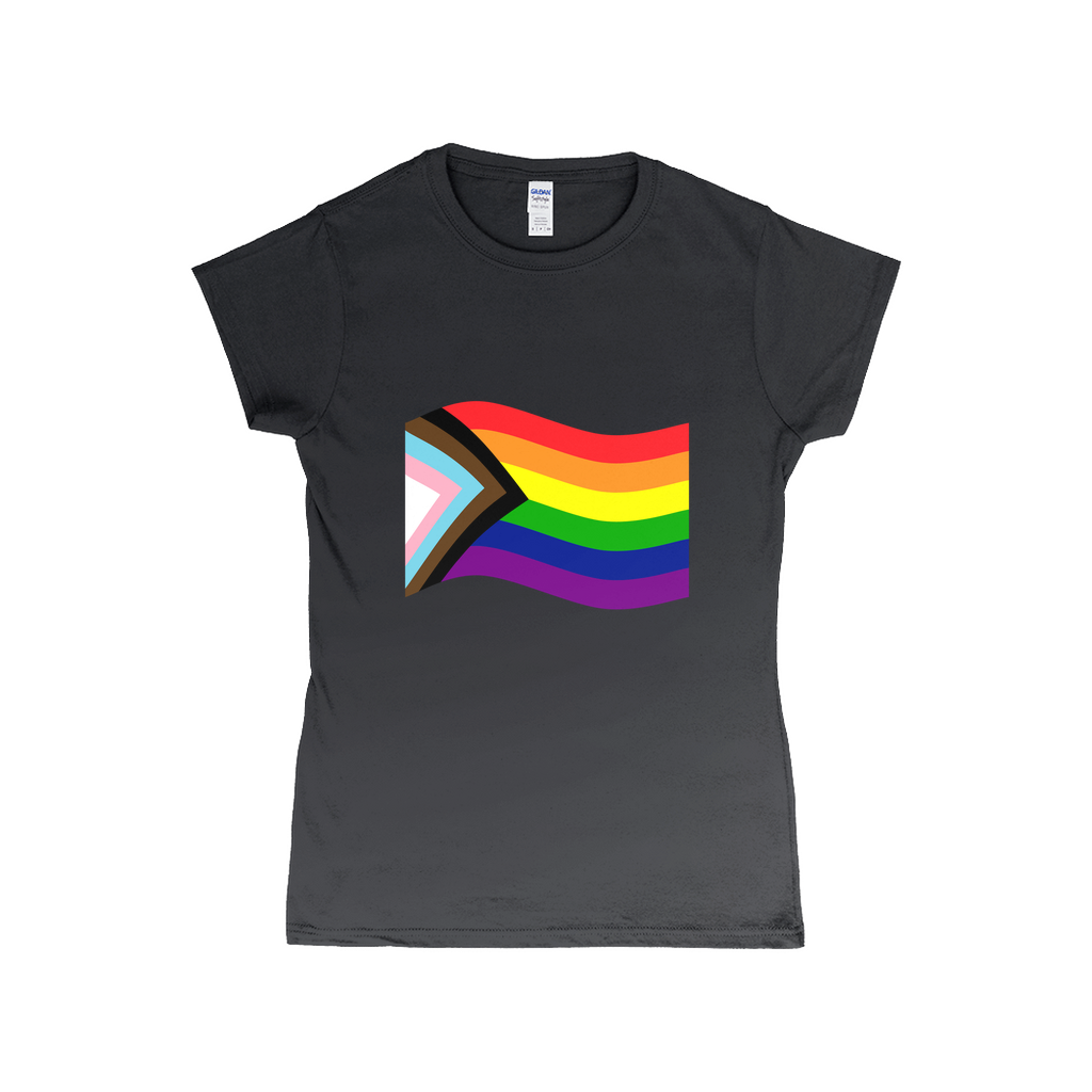 Rainbow Pride Flag Fitted Tshirt | Choose Your Flag | Gildan