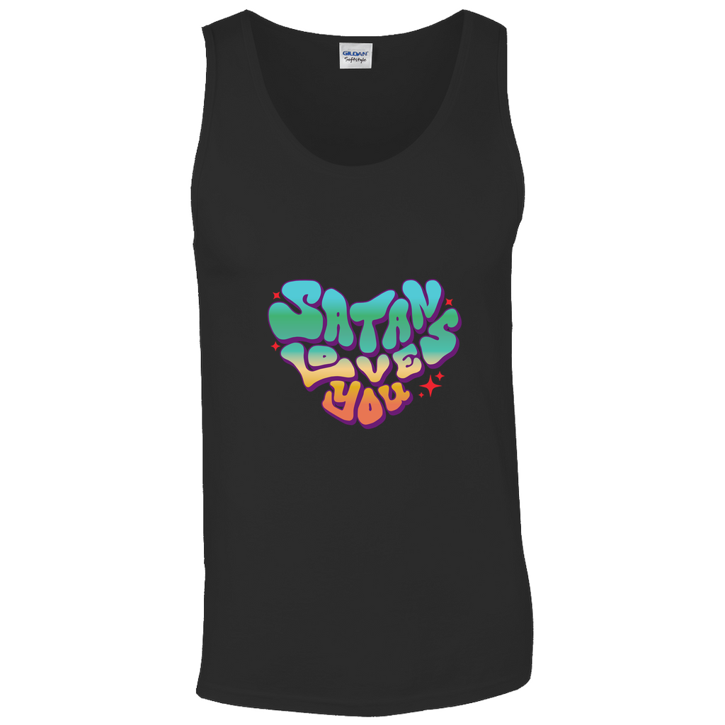 Satan Loves You Relaxed Fit Tank Top | Gildan