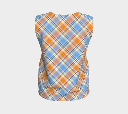 Pride Plaid/Argyle Loose Tank | Longer Length | Choose Your Colourway