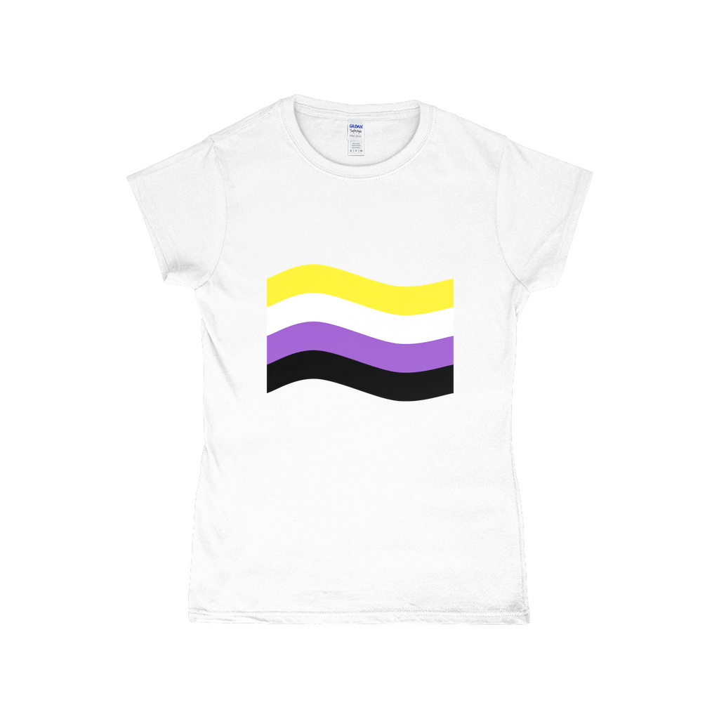 Gender Pride Flag Fitted Tshirt | Choose Your Flag | Gildan