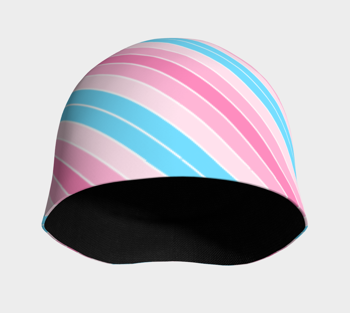 Transfeminine Candy Striped Beanie