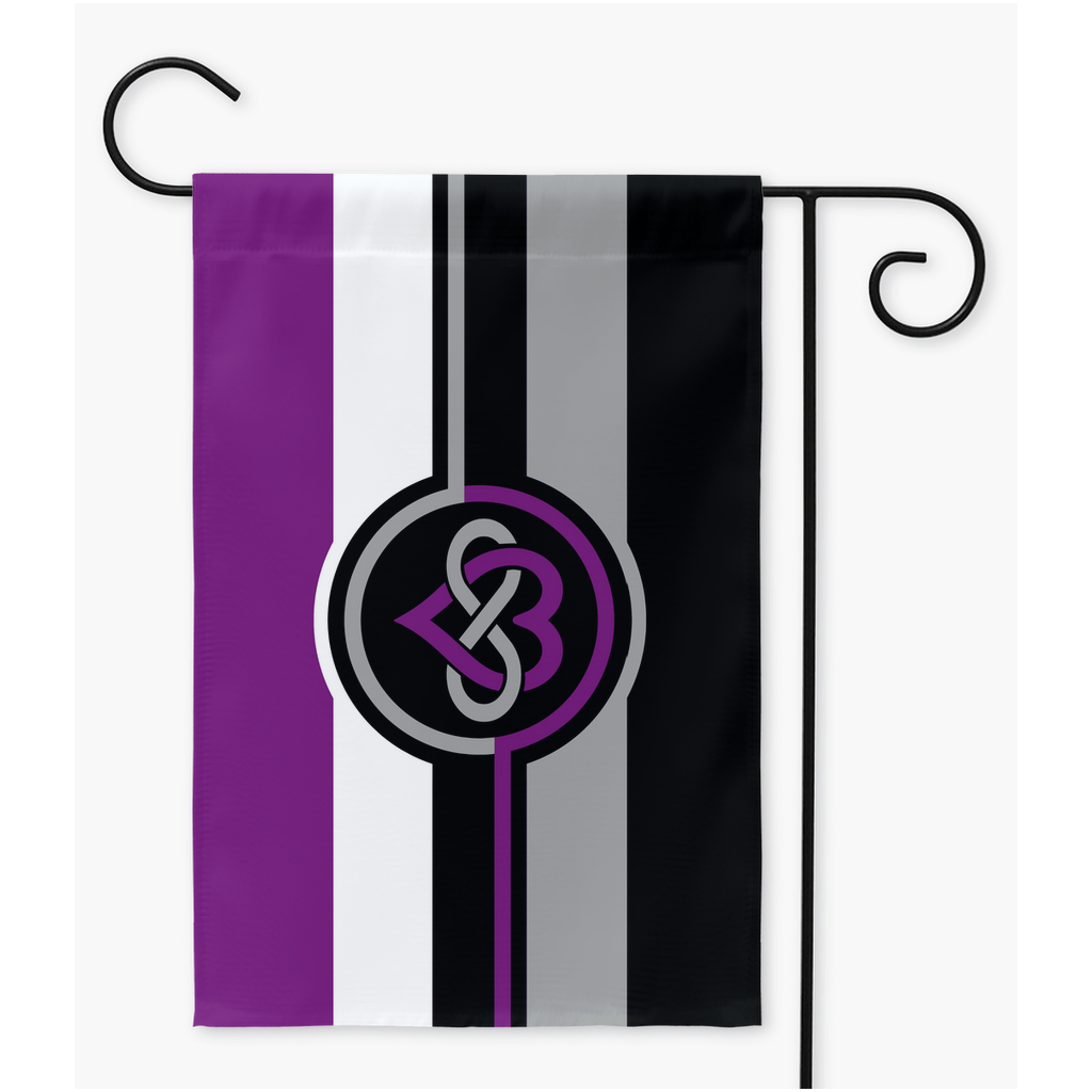 Polyamory - V4 - Asexual Yard and Garden Flags | Single Or Double-Sided | 2 Sizes