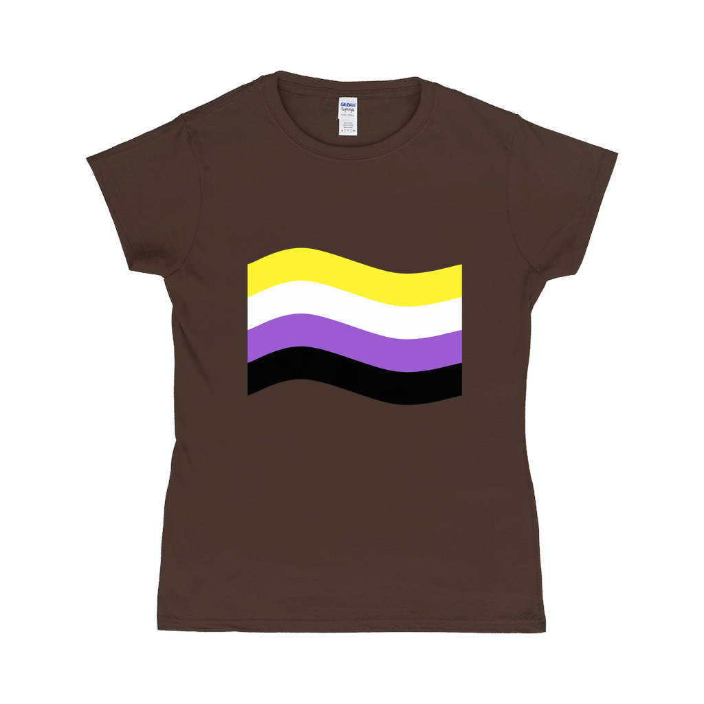 Gender Pride Flag Fitted Tshirt | Choose Your Flag | Gildan