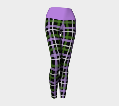 Genderqueer Plaid Yoga Leggings