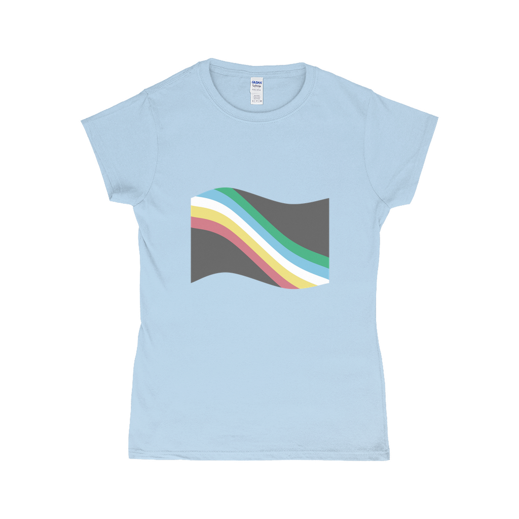 Disability and Neurodiversity Pride Flag Fitted Tshirt | Choose Your Flag | Gildan