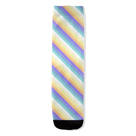 Genderfaun Striped All-Over Print Socks