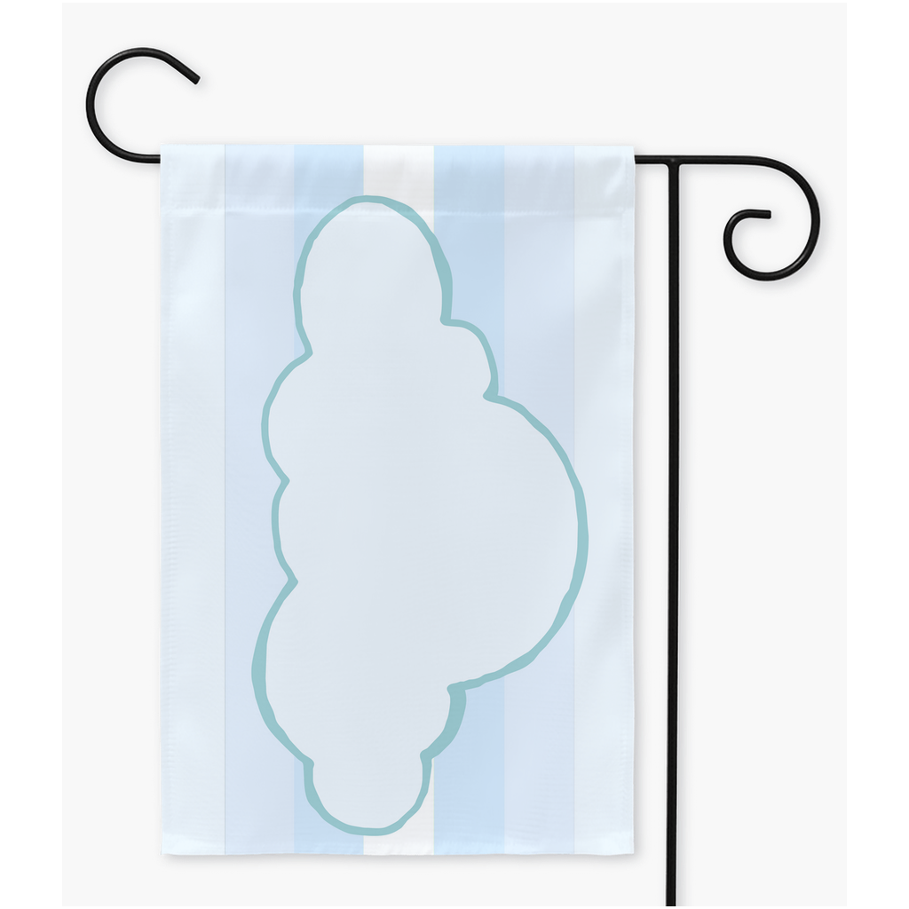 Cloudgender Pride Yard and Garden Flags | Single Or Double-Sided | 2 Sizes | Gender Identity and Expression