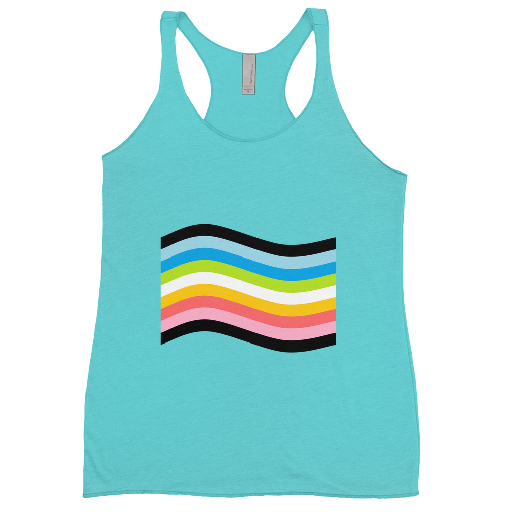 Orientation Pride Flag Fitted Racerback Tank Tops | Choose Your Flag