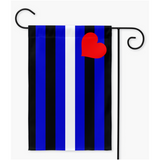 Drapeaux de cour et de jardin de fierté en cuir | Simple ou double face | 2 tailles