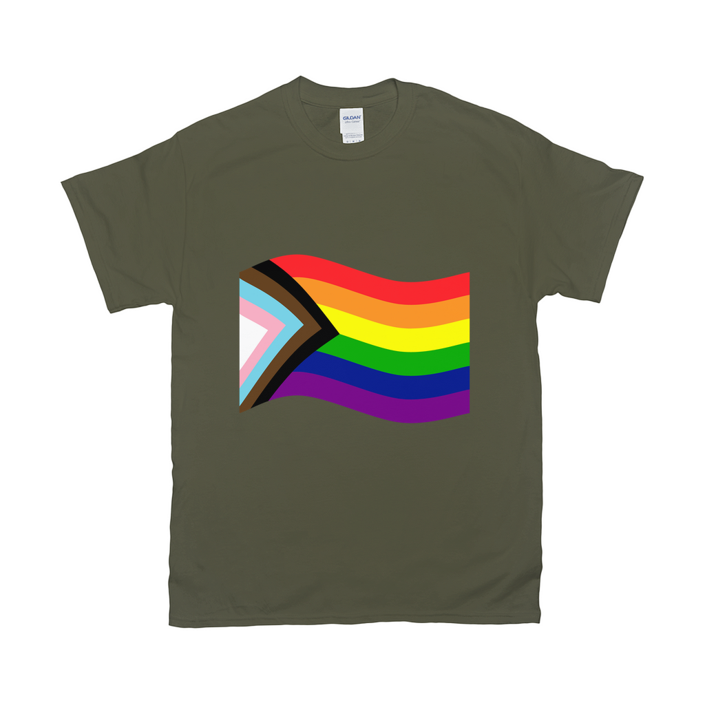 Rainbow Pride Flag Relaxed Fit Tshirt - DARK | Choose Your Flag