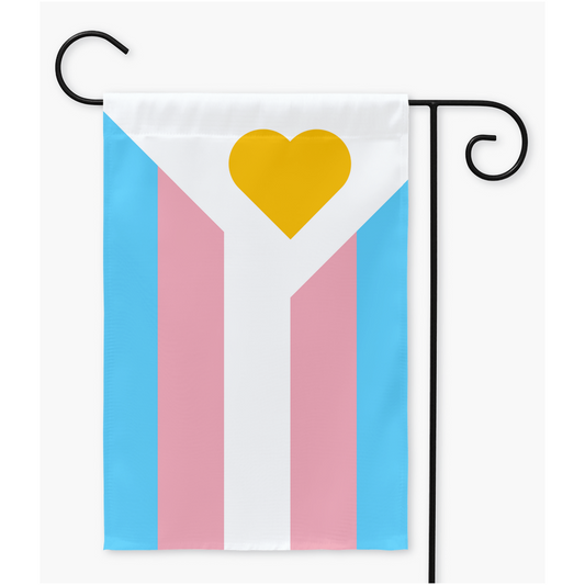 Polyamory Pride - V6 - Drapeaux de cour et de jardin transgenres | Simple ou double face | 2 tailles