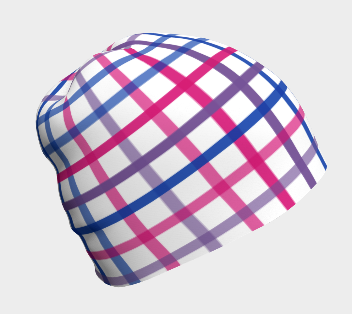 Bisexual Tattersol Plaid Beanie