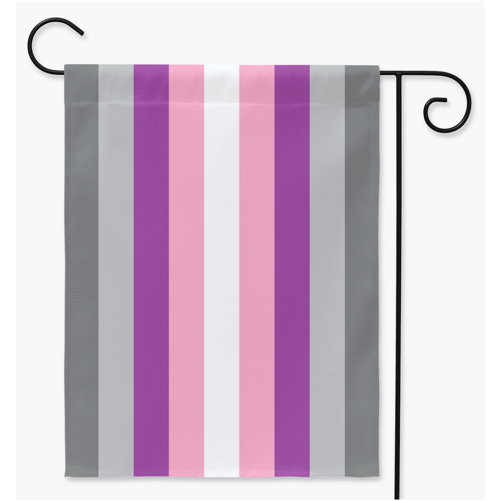 Demigirlflux Pride Yard and Garden Flags | Single Or Double-Sided | 2 Sizes | Gender Identity and Expression