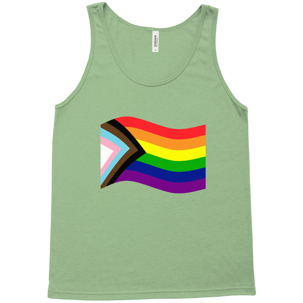 Rainbow Pride Flag Relaxed Fit Tank Tops | Choose Your Flag | Bella + Canvas