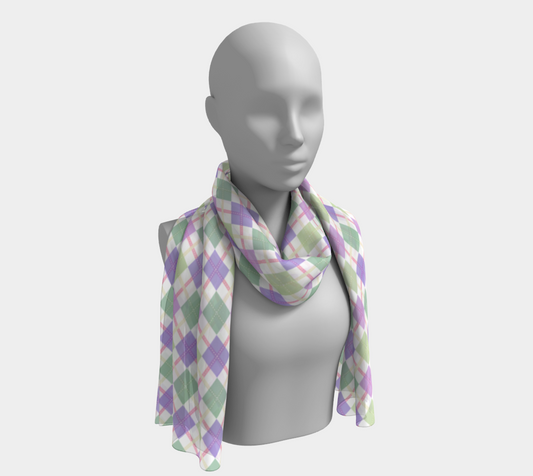 Genderfae Argyle Long Scarf