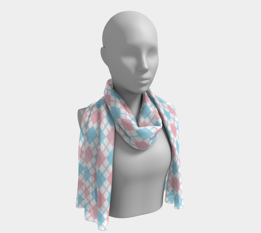 Transgender Argyle Long Scarf