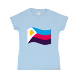 Polyamory Pride Flag Fitted Tshirt | Choose Your Flag | Gildan