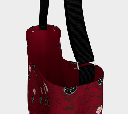 Wild Rose and Vine BDSM (Red) Day Tote