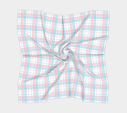 Transgender Plaid  Square Scarf