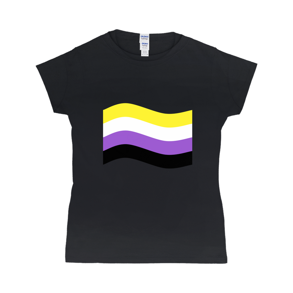 Gender Pride Flag Fitted Tshirt | Choose Your Flag | Gildan