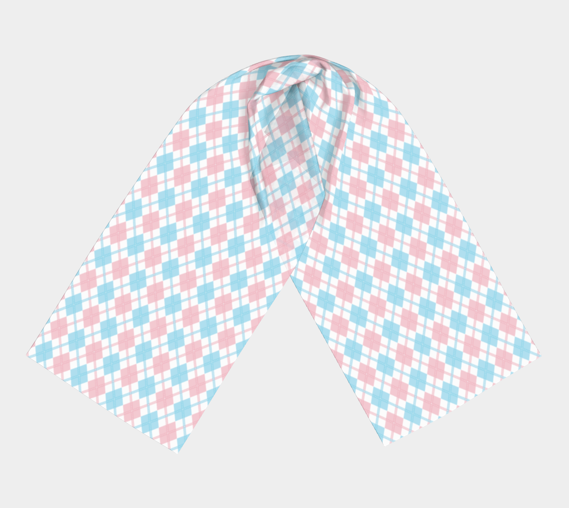 Transgender Argyle Long Scarf