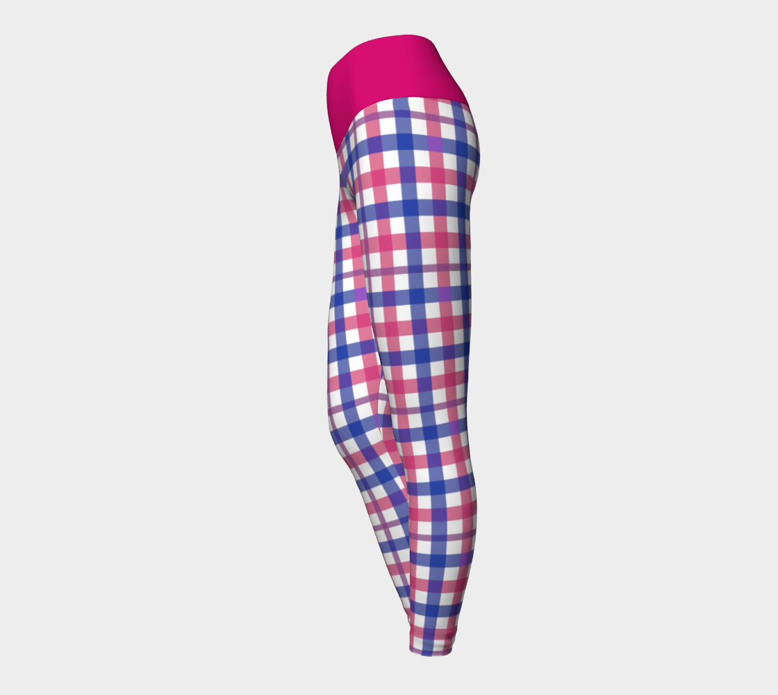 Bisexual Gingham Yoga Leggings