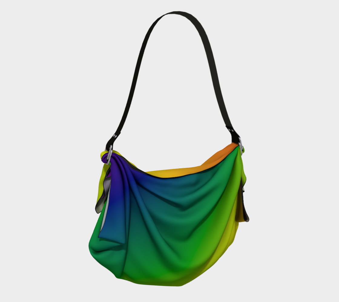 Rainbow Gradient Origami Tote