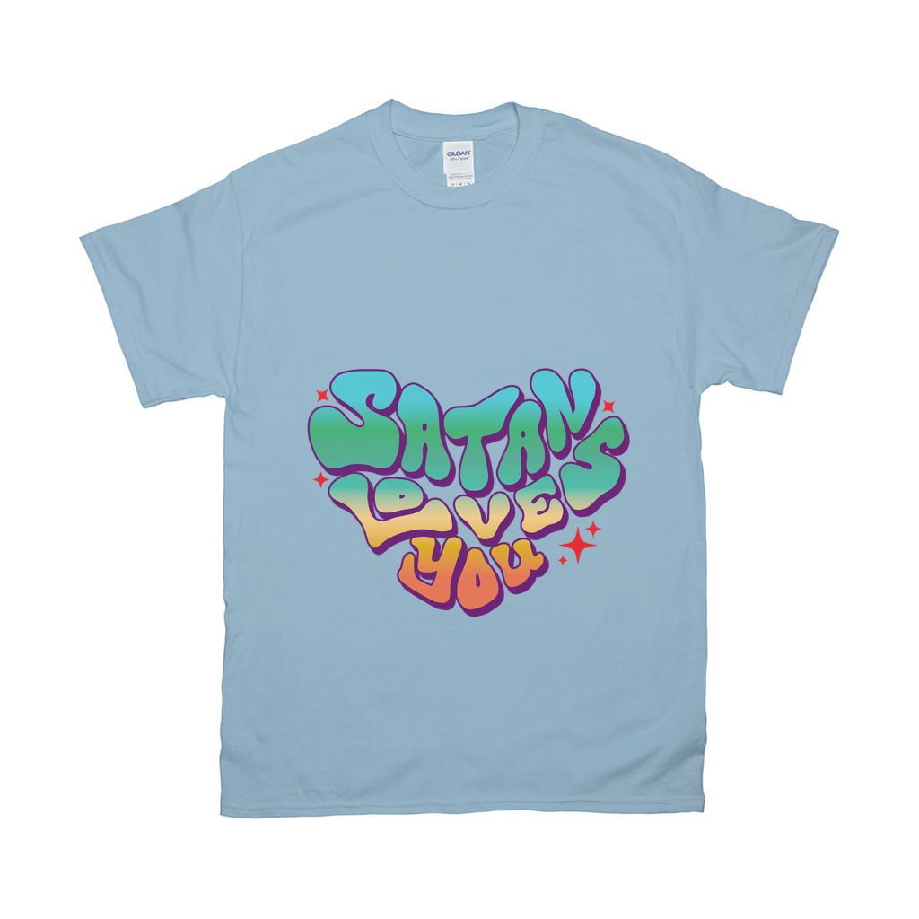 Satan Loves You Relaxed Fit Tshirt - LIGHT | Gildan