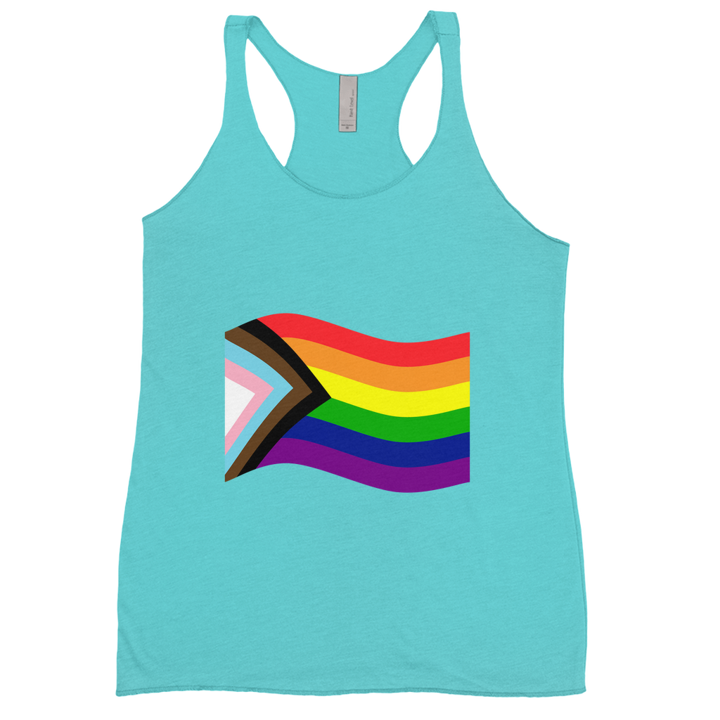 Rainbow Pride Flag Fitted Racerback Tank Tops | Choose Your Flag