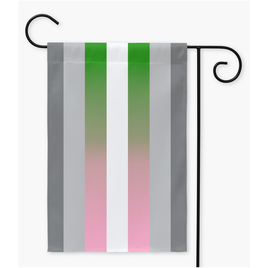 Demigirl Neutrois Pride Yard and Garden Flags | Single Or Double-Sided | 2 Sizes