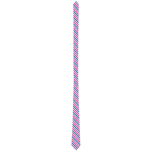 Bisexual Candy Striped Pride Patterned Neck Ties