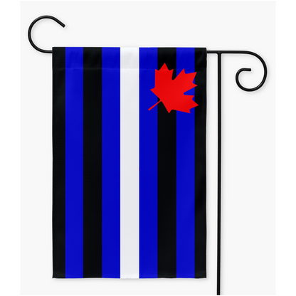 Banderas canadienses de cuero para patio y jardín | Una o dos caras | 2 tamaños