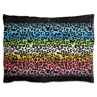 Leopard Print Gradient Pattern Pillow Shams | 3 Sizes | Choose Your Colourway