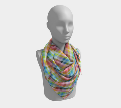 Queer Argyle  Square Scarf