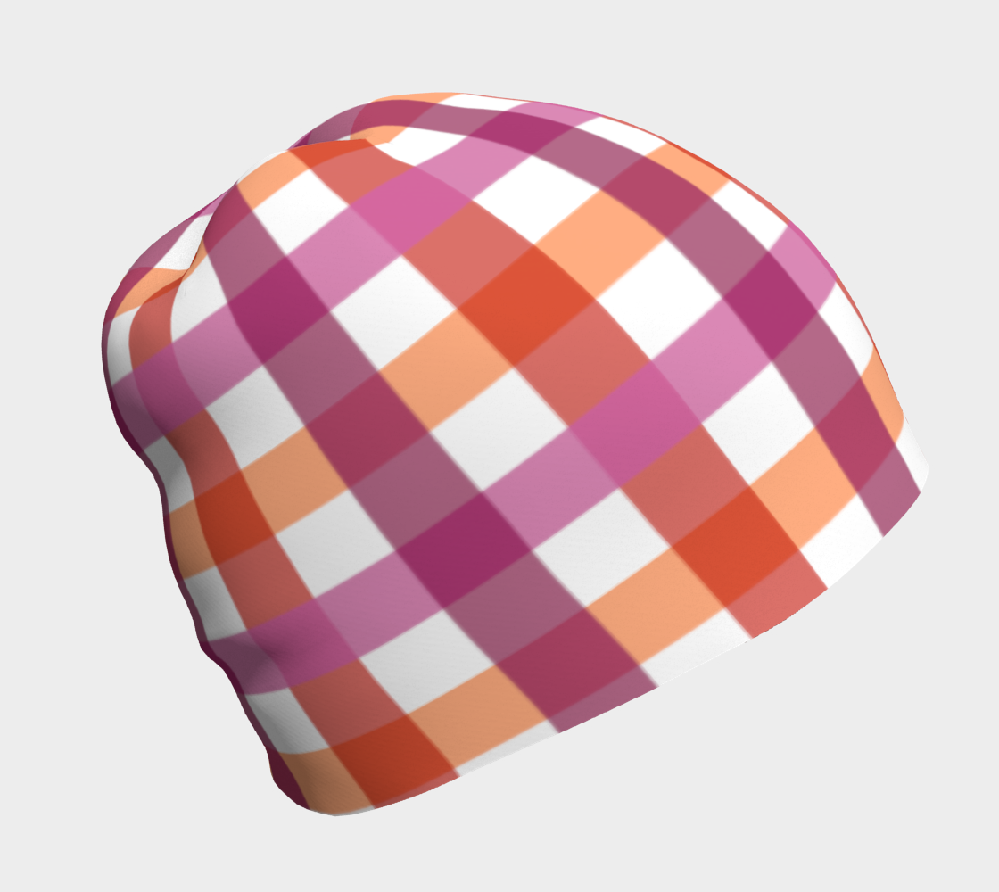 Lesbian - V1 Gingham Beanie