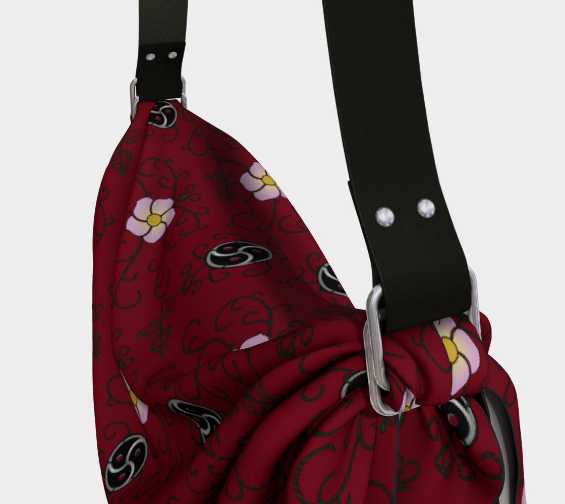 Wild Rose and Vine BDSM (Red) Origami Tote