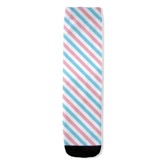 Transgender Striped All-Over Print Socks