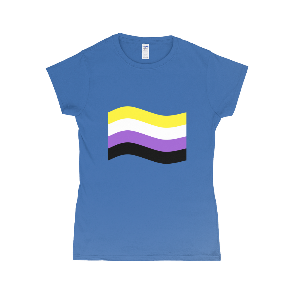 Gender Pride Flag Fitted Tshirt | Choose Your Flag | Gildan