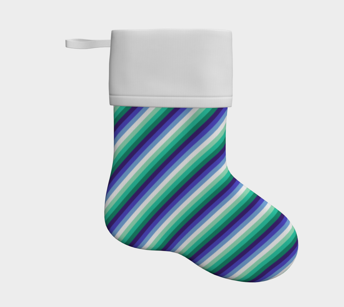 Gay Man (formerly Vincian - V2) Striped Holiday Stocking