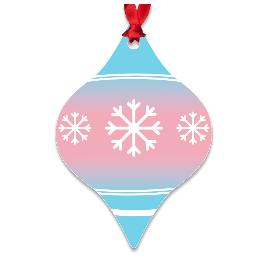 Transgender Pride Metal Ornaments