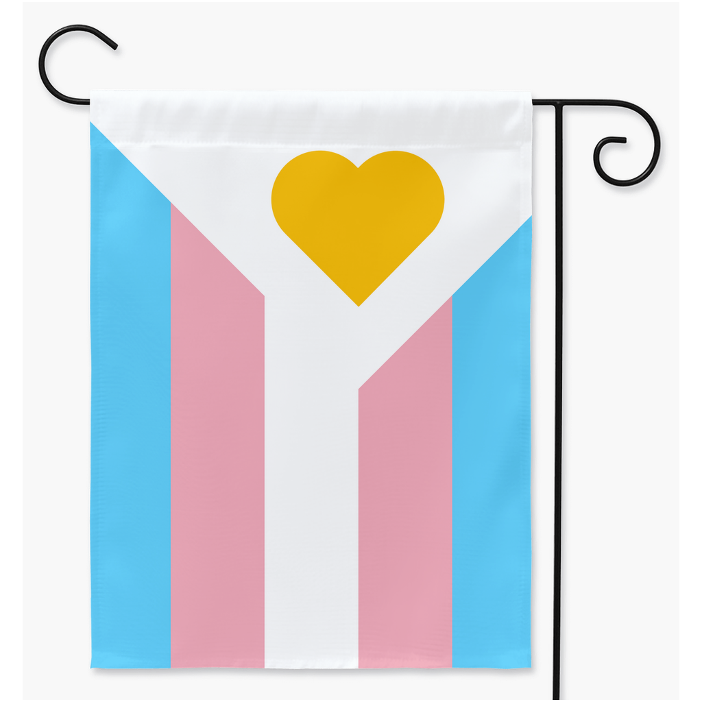 Polyamory Pride - V6 - Transgender Yard and Garden Flags | Single Or Double-Sided | 2 Sizes