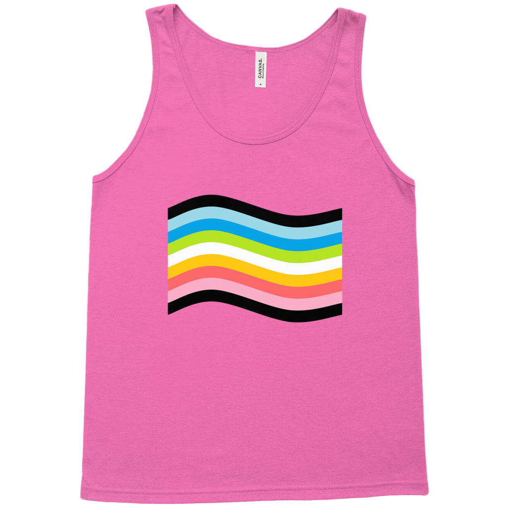 Orientation Pride Flag Relaxed Fit Tank Tops | Choose Your Flag | Bella + Canvas