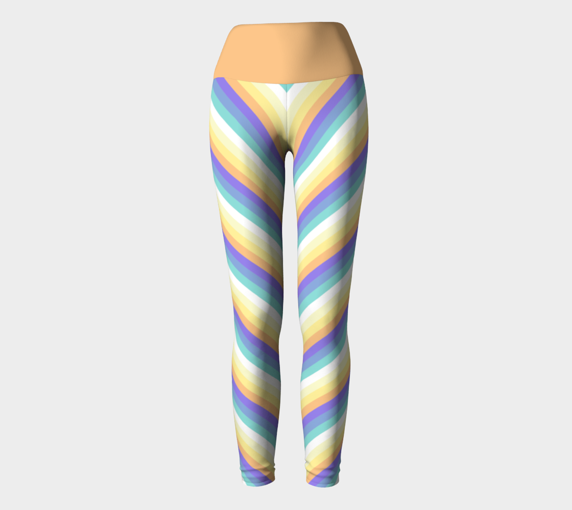 Genderfaun Striped Yoga Leggings