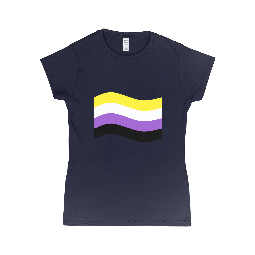 Gender Pride Flag Fitted Tshirt | Choose Your Flag | Gildan