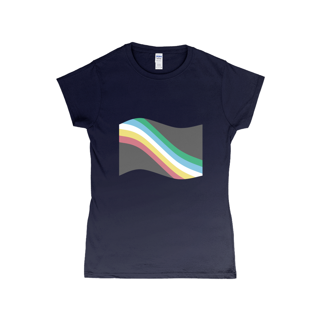 Disability and Neurodiversity Pride Flag Fitted Tshirt | Choose Your Flag | Gildan