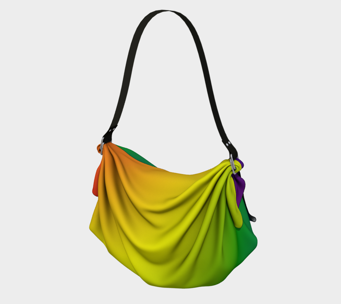 Rainbow Gradient Origami Tote