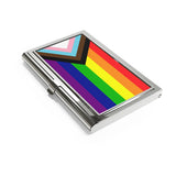 Rainbow Pride Flag Business Card Holder/Slim Wallet | Choose Your Flag | LGBTQIA2S+
