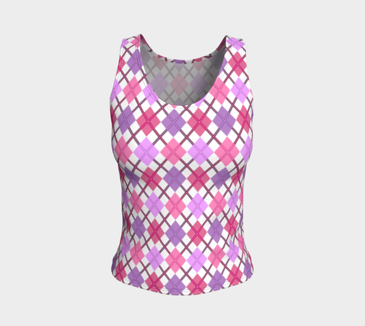 Lesbian - V2 Argyle Fitted Tank (Long)