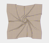 Nonbinary "Enbyberry" Plaid  Square Scarf